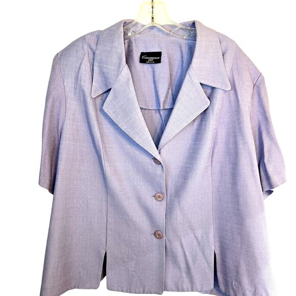 Cimarron 3X Women's Blazer Purple Suit Coat Plus Size 22W 24W Jacket 3XL XXXL - Picture 1 of 4
